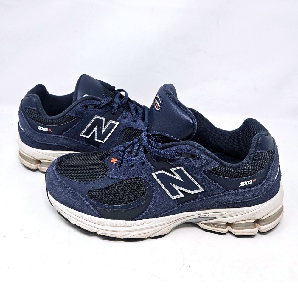 New Balance 2002R Navy Blue Suede Mesh Sneakers Mens 7